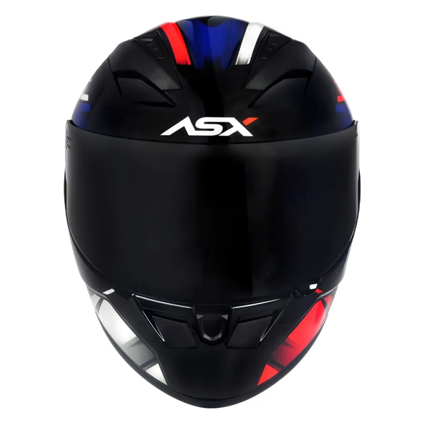 Capacete Asx City Start Preto Vermelho Azul 58/M - Imagem 3