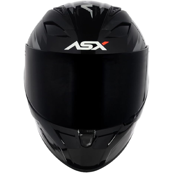 Capacete Asx City Arrow Brilho Preto/ Grafite/ Vermelho 60 - Imagem 2