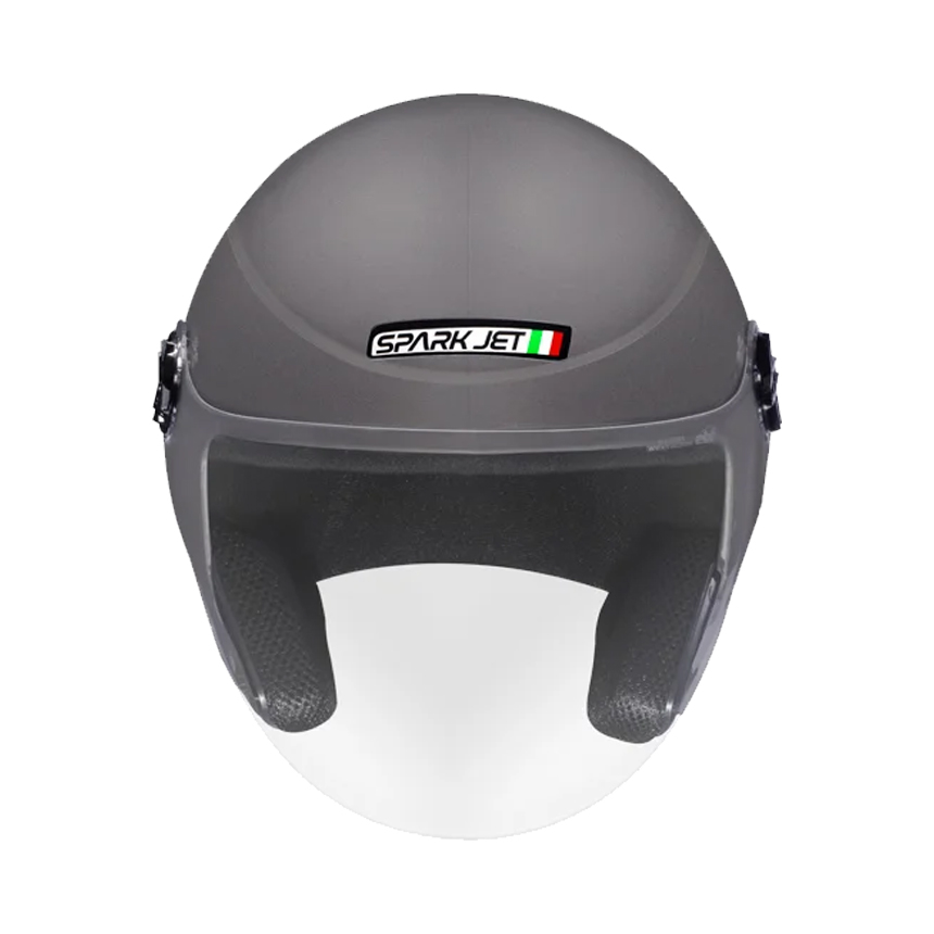 capacete SPARK JET SOLID CHUMBO 60 - Imagem 2