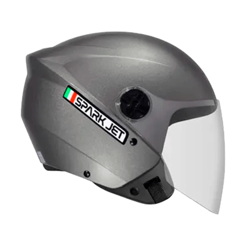 capacete SPARK JET SOLID CHUMBO 60 - Imagem 3