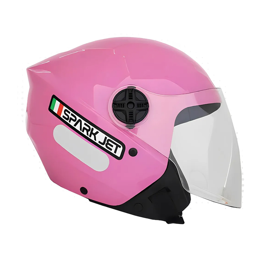Capacete SPARK JET SOLID Rosa 56 - Imagem 4