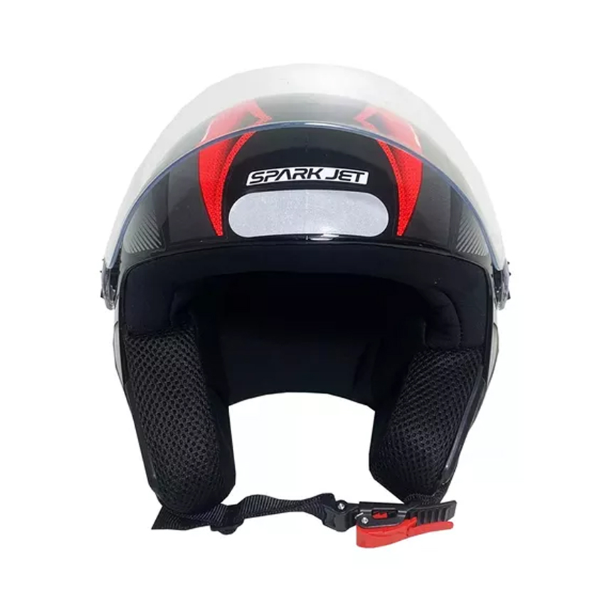 Capacete SPARK JET SQUARE PTO/VER 58 - Imagem 3