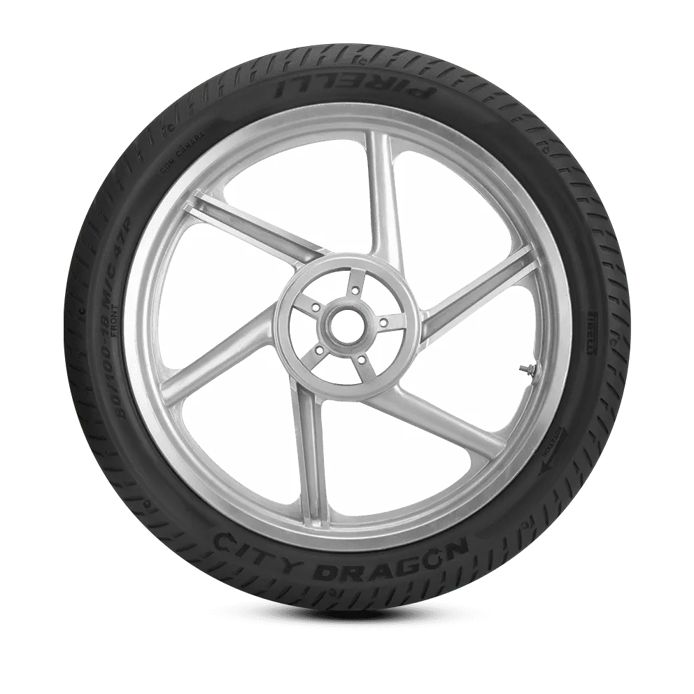 Pneu Dianteiro City Dragon 80/100-18 47P TL - Pirelli - Imagem 2