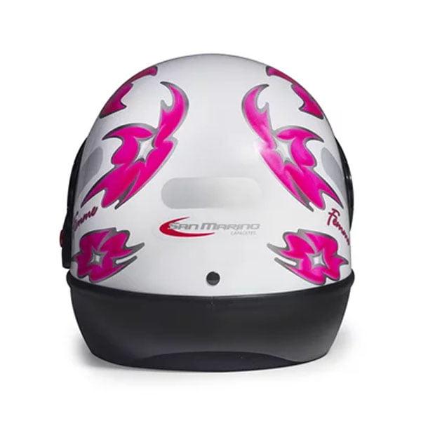 Capacete San marino Femme Branco Nº56 - Tauros - Imagem 5
